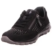 Gabor Damen Low-Top Sneaker, Frauen Halbschuhe,Wechselfußbett,schnürer,Plateausohle,Women's,Lady,Ladies,Halbschuhe,schwarz (Strass),38.5 EU / 5.5 UK - 38.5 EU