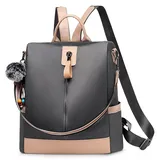 DIRRONA Damen Rucksack Schultertaschen Schulter Tasche wasserdichte Anti Diebstahl Mit Großer Kapazität Tourismus Beiläufig Rucksack Grau