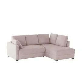 bobb Ecksofa mit Boxspringpolsterung Lisa de Luxe ¦ rosa/pink ¦ Maße (cm): B: 235 H: 90 T: 184.0