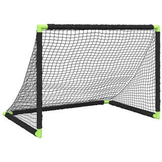 vidaXL Fußballtor für Kinder Klappbar Schwarz 90x64x64 cm -