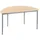 Sodematub Halbrundtisch 120 x 60 x 74 cm Beige/Silber