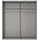 WIMEX Schiebetürenschrank Mugano 180 x 208 x 65 cm Schwarz