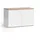 Vicco Kommode Wido 80 x 50 cm Weiß/Sonoma
