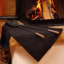FireMat Feuermatte 33 x 33 cm feuerfest Schwarz