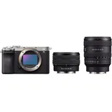 Sony Alpha 7C II silber mit SEL 28-60mm F4–5.6 und FE 16–25mm F2,8 G