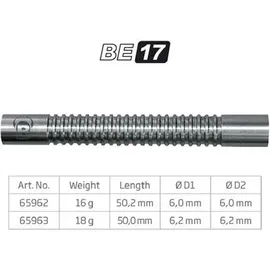 BULL'S BULLS BULL'S Dartpfeil BE-17 Soft Dart Barrel, Größe ONE SIZE in Silber FARBIG SILBER