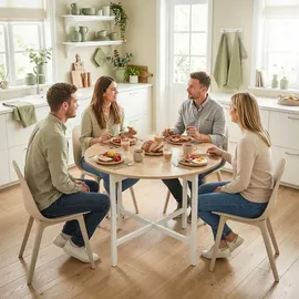 Homcom Küchentisch 80 x 76 cm beige