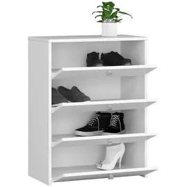 Akord Schuhkipper 60 x 80 x 33 cm 4 Fächer / weiß