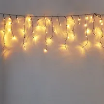 Star Trading LED-Lichterkette Icicle 5 m Schwarz