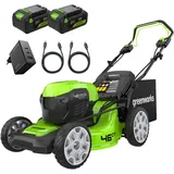 Greenworks GD24X2LM46SP Akku-Rasenmäher inkl. 2 x 4,0 Ah