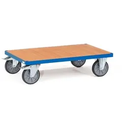 Plattformwagen 2593, 1 Ebene, Tragkraft 600kg - blau