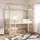 vidaXL Kinderbett Dach 207 x 80,5 x 151,5 cm Kiefer massiv braun