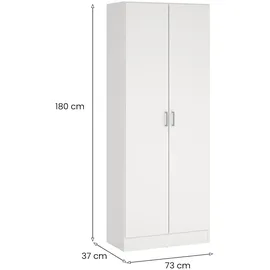 Dmora Dbaldi 69 x 180 x 37 cm weiß / weiß