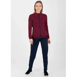 Jako Damen Polyesterjacke Challenge, Maroon/Marine, 42