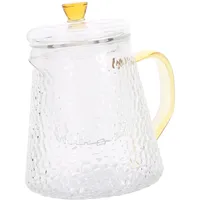 HOLIDYOYO Transparente Teekanne Aus Glas Tragbare Teekanne Fürs Büro Handteekanne Zum Brühen Von Tee Teekrug Aus Klarem Glas Geeignet Für Loser Tee Und Teebeutel