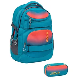 Wave Infinity 2-tlg. ombre neon orange and bluebird