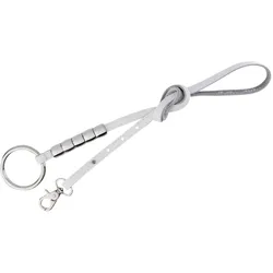 Ledergürtel BERND GÖTZ, Damen, Gr. 100, weiß, Leder, unifarben, modisch, Gürtel, mit Karabiner-Ringverschluss