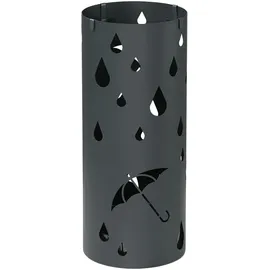 Homcom Schirmständer Ø 17 x 41 cm Dunkelgrau Metall