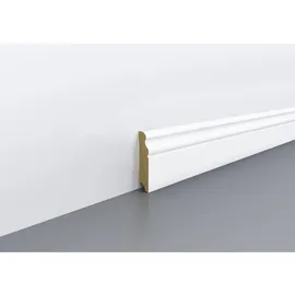 EGGER Sockelleiste Hamburger Geschwungen 7 cm x 240 cm Weiß