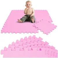 LittleTom 9 Teile Baby Kinder Puzzlematte ab Null - 30x30 Puzzle Spielmatte Krabbelmatte