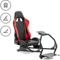 MSW Rennsitz Gaming Rennsimulator Sitz Simulatorsitz Stahlrahmen einstellbar