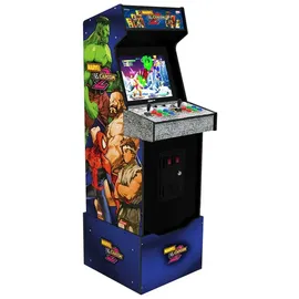 Arcade1Up Marvel Vs Capcom 2 Retro-Konsole Schwarz + 2 Controller + Spider-Man