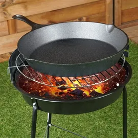 VILDE Gusseisenpfanne Grillpfanne 30 cm