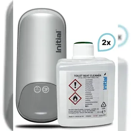 Initial SET: WC-Sitzreiniger Signature MANUELL, bis zu 15.000 Anwendungen + 2x 375 ml Kartuschen, Rentokil INITIAL