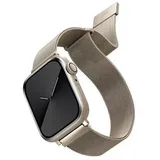 Uniq Unique strap Dante Apple Watch Series 4/5/6/7 (44 mm, Edelstahl), Uhrenarmband, Beige, Gold, Grau