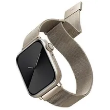 Uniq Unique strap Dante Apple Watch Series 4/5/6/7 (44 mm, Edelstahl), Uhrenarmband, Beige, Gold, Grau