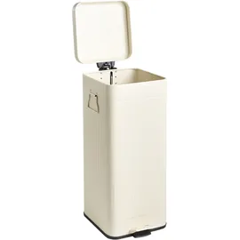 Beliani Tretmülleimer 30 l Beige