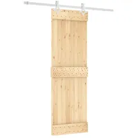 vidaXL Schiebetür rechts 70 x 210 cm Braun/Weiß