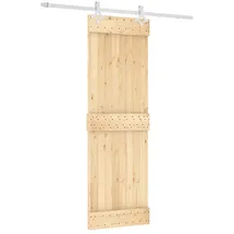 vidaXL Schiebetür rechts 70 x 210 cm Braun/Weiß