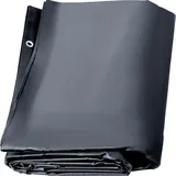 Vevor Poolabdeckplane Rechteckig Holzkohle 4 x 8 m