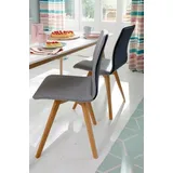 OTTO home Esszimmerstuhl Dalea (Set, 4 St), im 2er, 4er oder 6er-Set, Küchenstuhl grau|schwarz