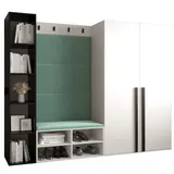 ABIKS MÖBEL Garderoben-Set MIRO Set 4, Garderobe mit gepolsterten Paneelen, Modern Design