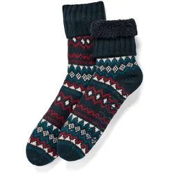 Tchibo - Hausschuhsocken - Herren - Gr. 41-43 - weiß/print