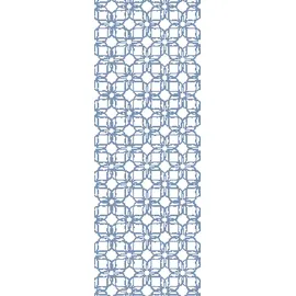 Queence Vinyltapete Muster-Blau 90x300 cm 90 g Blau