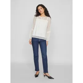 VILA Blusenshirt VIEDEE L/S TOP - NOOS Weiß 42
