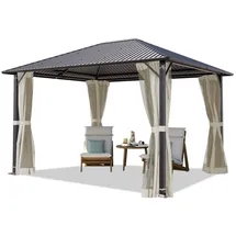 TOOLPORT Moonlight 3,65 x 3 m inkl. 4 Seitenteile Cream