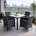 Polyrattan Set 4-tlg Anthrazit/Grau