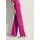 Madeleine Palazzohose Weite Hose mit Bügelfalten Pink 20