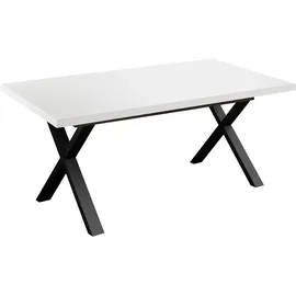 Mäusbacher 160 x 73 x 90 cm ausziehbar schwarz/weiß