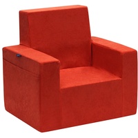 Classic Kindersessel, Kinder Sessel, Sofa, Kinderstuhl, Schaum, Umweltfreundlich (Orange)