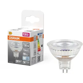 Osram LED-Spot Reflektor Star MR16 35,4000 K neutralweiß, 3,4 W, 345 lm, 15.000h, Niedervolt, für Spotbeleuchtung, Vitrinen