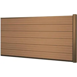 MCW Windschutz Savoie 185 cm Teak WPC