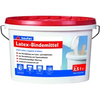 Baufan Latex Bindemittel 2,5l I Transparentes Latex-Bindemittel verbessert Leimfarben I Latex Tapetenüberzug ohne Lösungsmittel & Weichmacher