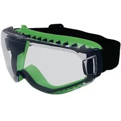 Pro Fit Vollsichtbrille T-Spex 8114 EN 166 EN 170 Rahmen schwarz/grün,Scheibe klar