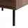 Beliani Nachtschrank Walgett 40 x 40 x 54 cm Dunkelbraun