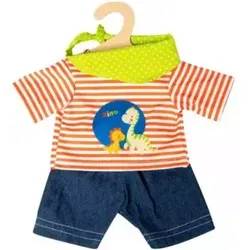 HELESS 2116 Puppen-Shorts mit T-Shirt Dino, 3-teilig, Größe 35-45 cm